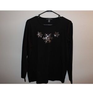 Snowflakes Long Sleeve Top (M)